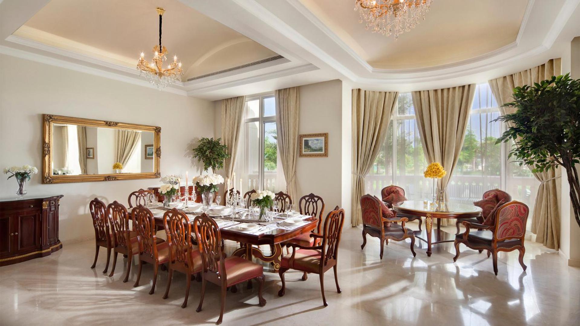 Kempinski Hotel & Residences Palm Jumeirah Dubai Buitenkant foto A dining room
