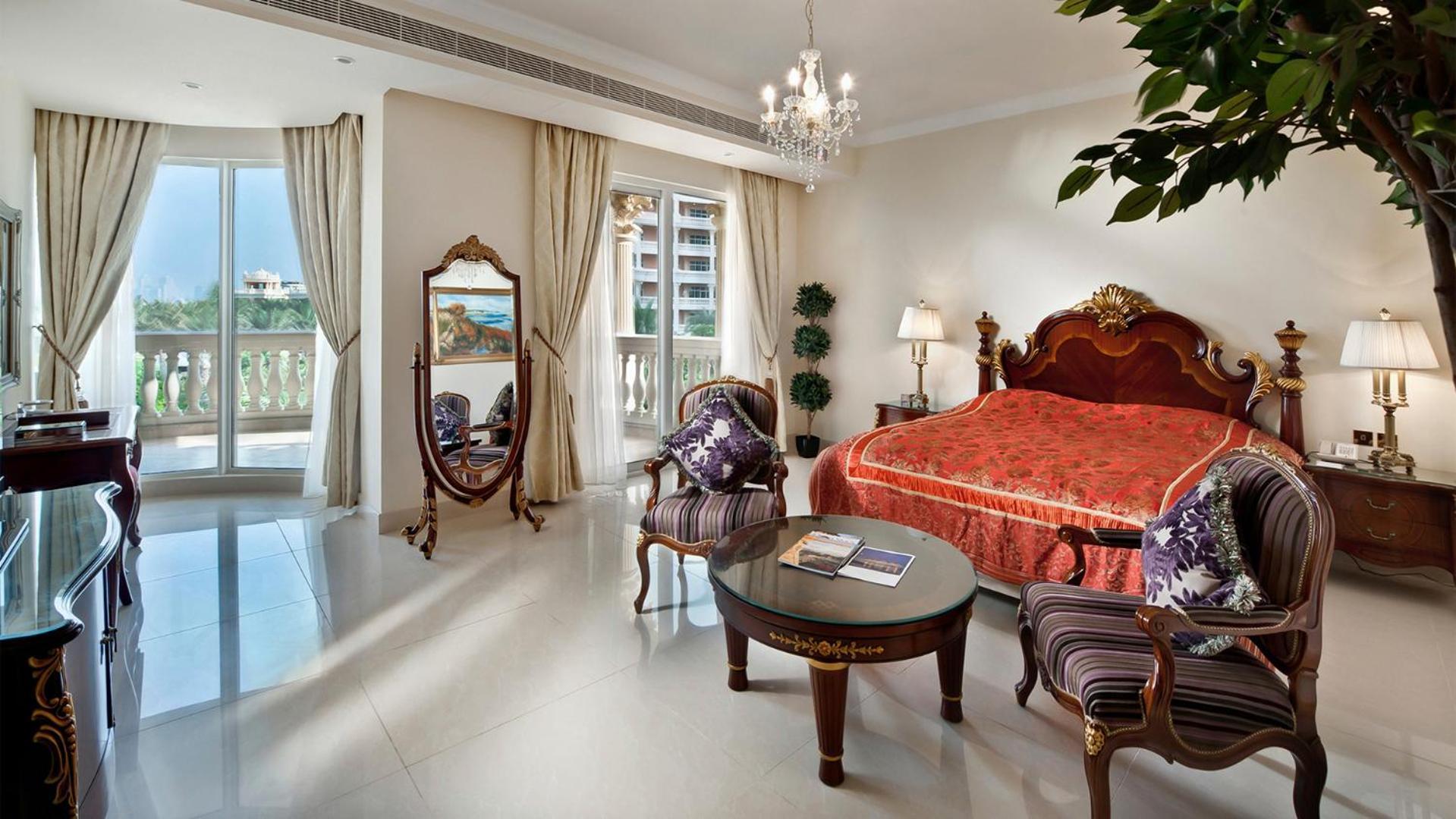 Kempinski Hotel & Residences Palm Jumeirah Dubai Buitenkant foto A bedroom at the hotel